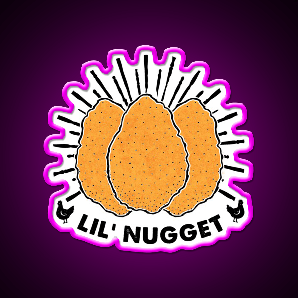 Lil Nugget Snack Food Led Neon Sign Rgb Color - Shineneon