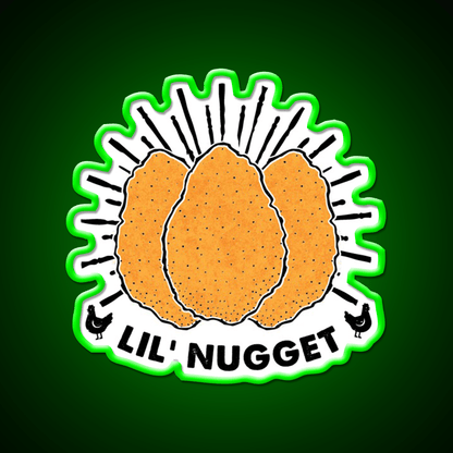Lil Nugget Snack Food Led Neon Sign Rgb Color - Shineneon