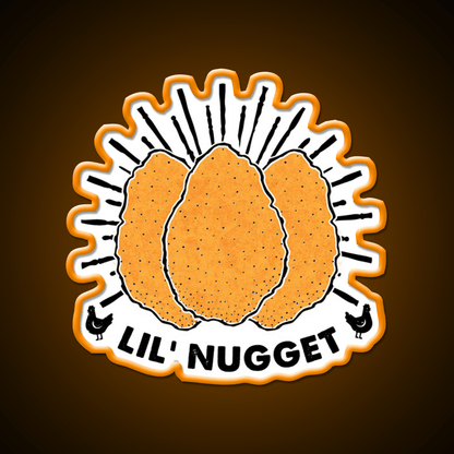 Lil Nugget Snack Food Led Neon Sign Rgb Color - Shineneon