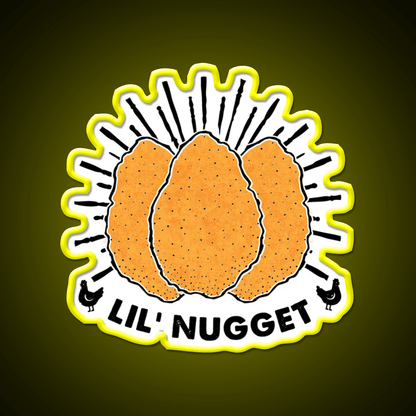 Lil Nugget Snack Food Led Neon Sign Rgb Color - Shineneon