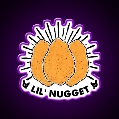 Lil Nugget Snack Food Led Neon Sign Rgb Color - Shineneon