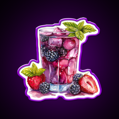 Lilet Cocktail Watercolors Cocktail Bar Decor Led Neon Sign Rgb Color - LED neon sign view 9