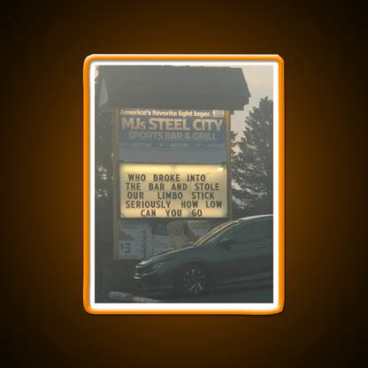 Limbo Stick Man Cave Bar Led Neon Sign Rgb Color