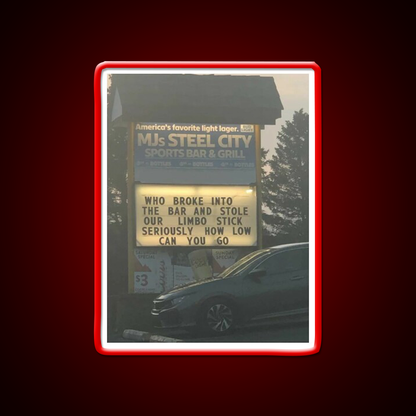 Limbo Stick Man Cave Bar Led Neon Sign Rgb Color