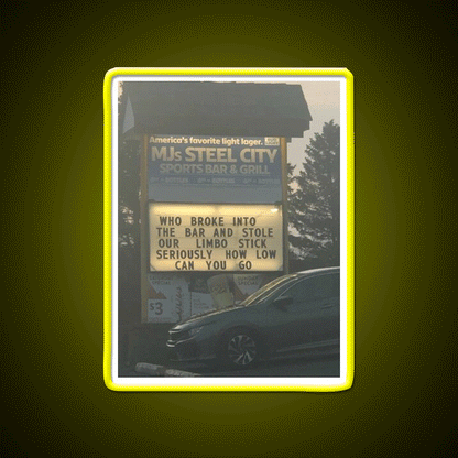 Limbo Stick Man Cave Bar Led Neon Sign Rgb Color