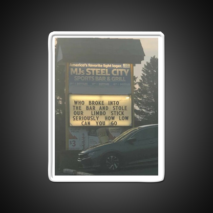 Limbo Stick Man Cave Bar Led Neon Sign Rgb Color