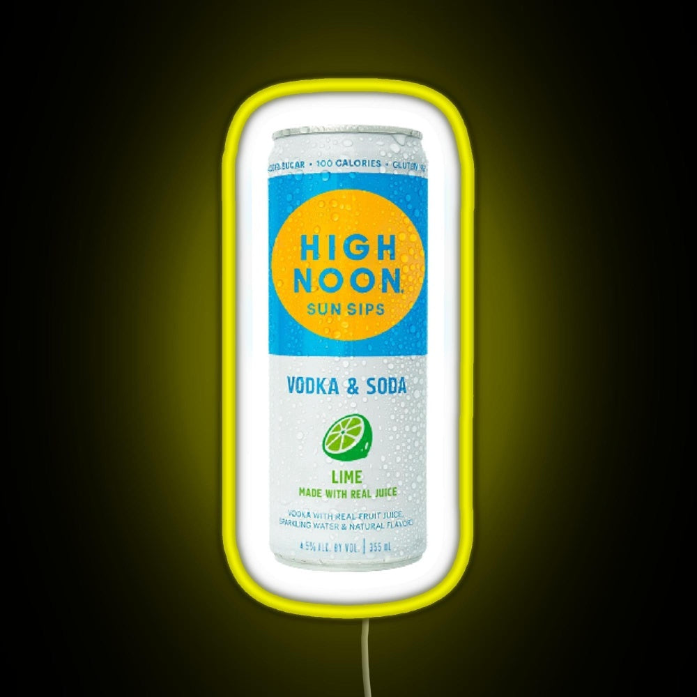 Lime High Noon Rgb Led Neon Sign Pop Wall Art