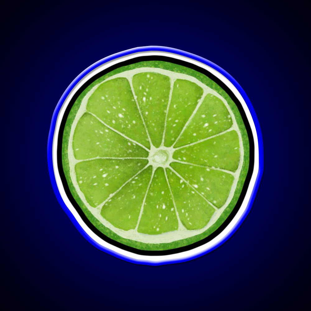 Lime Juice Bright Green Citrus Slices Cocktail Bar Decor Led Neon Sign Rgb Color - LED neon sign view 5
