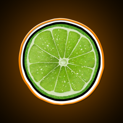 Lime Juice Bright Green Citrus Slices Cocktail Bar Decor Led Neon Sign Rgb Color - LED neon sign view 6