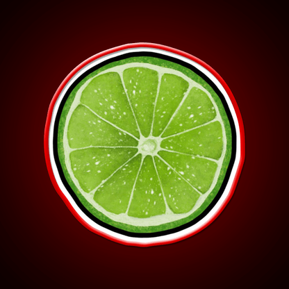 Lime Juice Bright Green Citrus Slices Cocktail Bar Decor Led Neon Sign Rgb Color - Shineneon