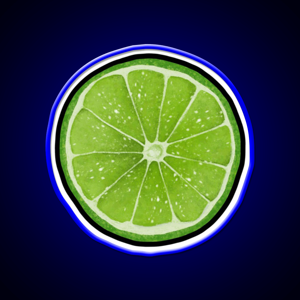 Lime Juice Bright Green Citrus Slices Cocktail Bar Decor Led Neon Sign Rgb Color - Shineneon