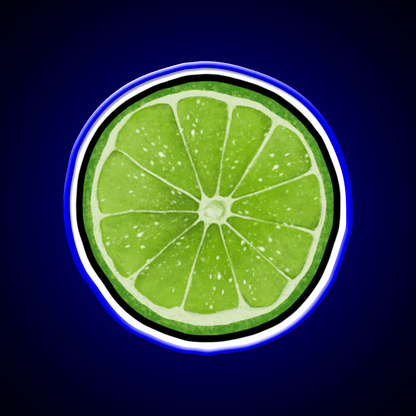 Lime Juice Bright Green Citrus Slices Cocktail Bar Decor Led Neon Sign Rgb Color - Shineneon