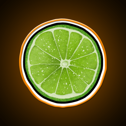 Lime Juice Bright Green Citrus Slices Cocktail Bar Decor Led Neon Sign Rgb Color - Shineneon