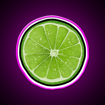 Lime Juice Bright Green Citrus Slices Cocktail Bar Decor Led Neon Sign Rgb Color - Shineneon