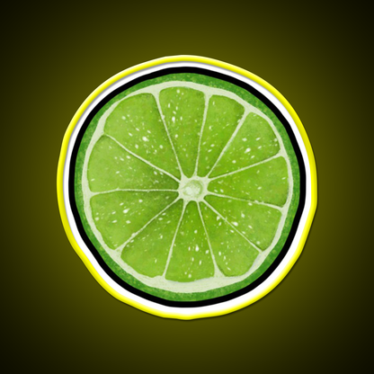 Lime Juice Bright Green Citrus Slices Cocktail Bar Decor Led Neon Sign Rgb Color - LED neon sign view 7