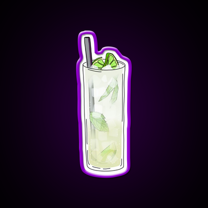 Lime Mint Mojito Cocktail Drink Cocktail Bar Decor Led Neon Sign Rgb Color - LED neon sign view 9