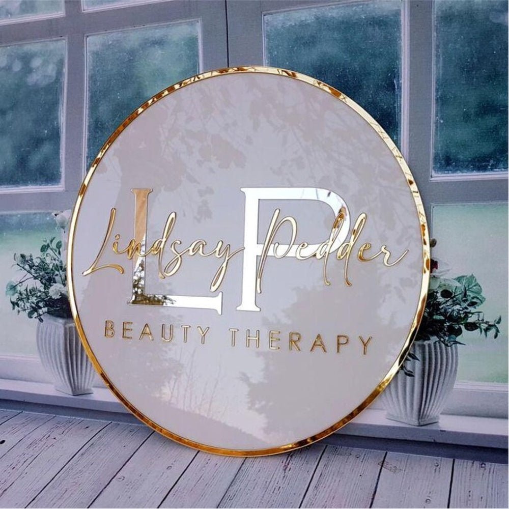 Lindsay Peddes Salon Acrylic Business Logo Sign - Shineneon