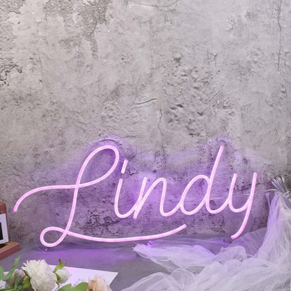 Lindy Dark Purple Led Neon Sign - Shineneon