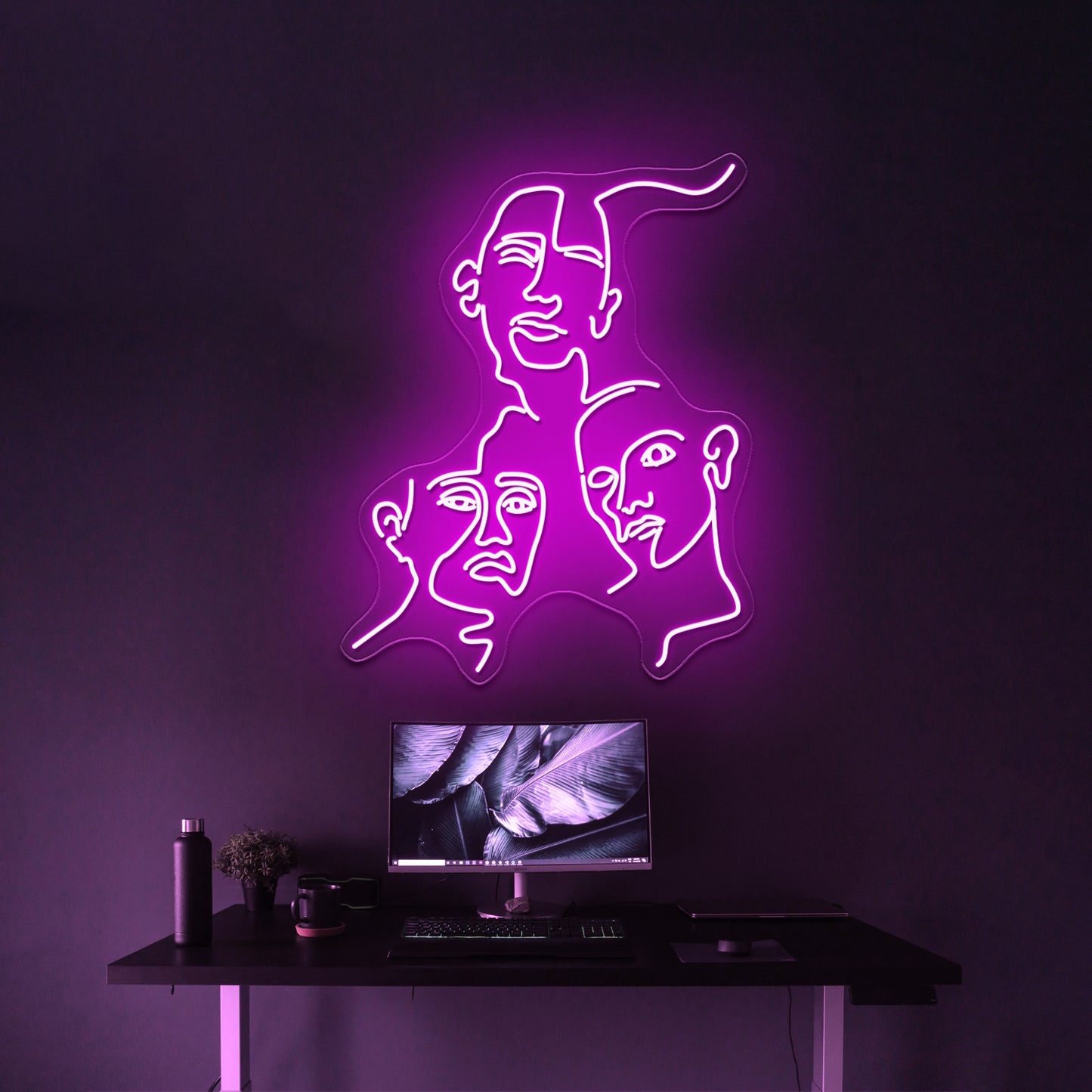 Line Art Women Wall Artwork Neon Signs