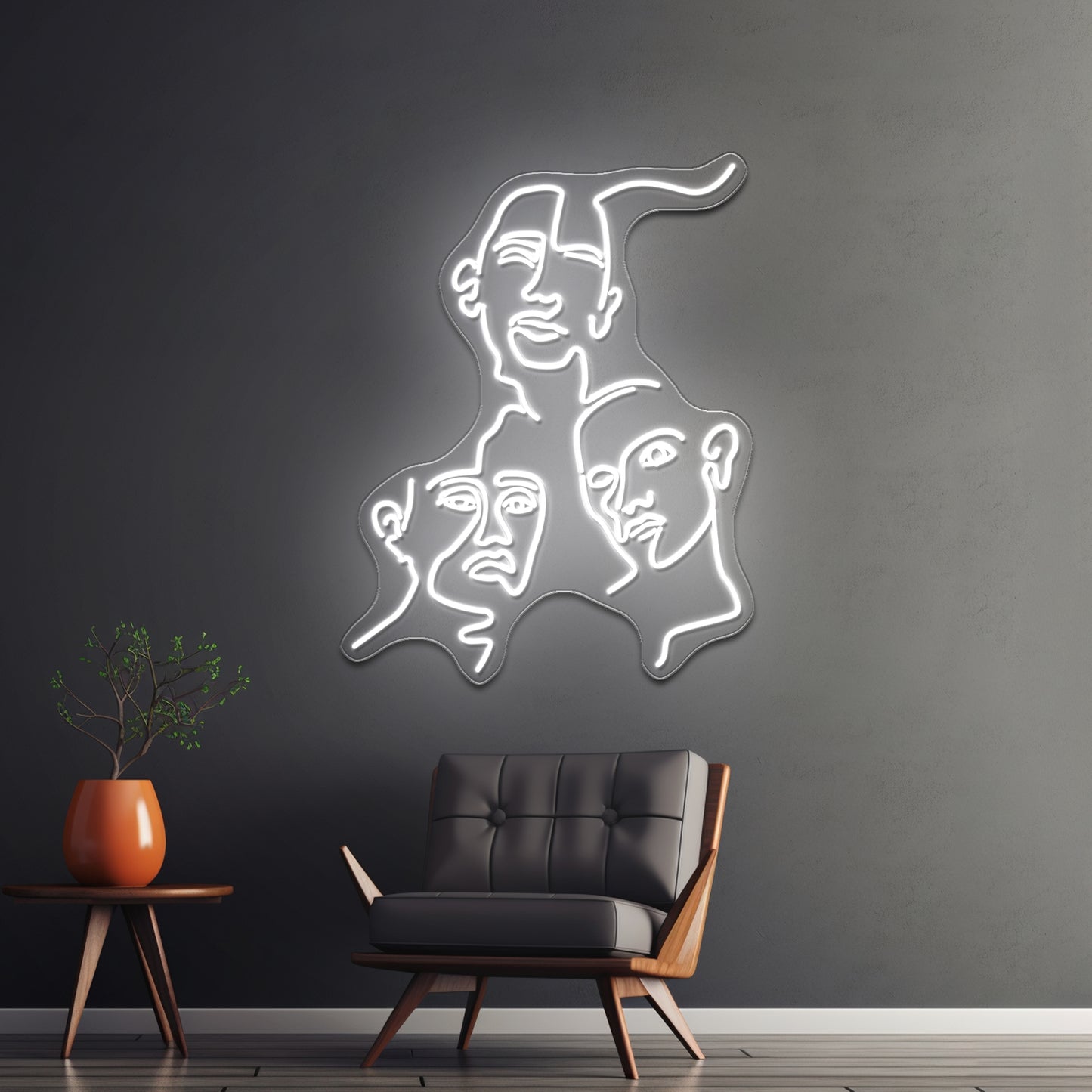 Line Art Women Wall Artwork Neon Signs