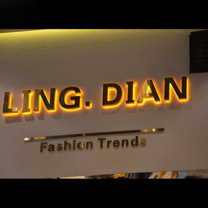 Ling Dian Fashion Trends 3D Backlit Channel Letters Led Light Sign - Shineneon