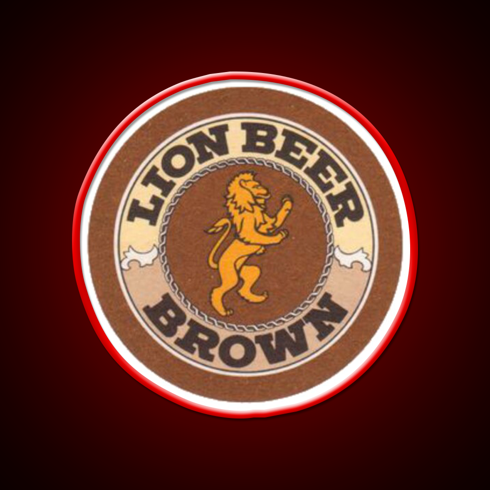 Lion Brown Beer Coaster Beer Bar Decor Led Neon Sign Rgb Color - LED neon sign view 10