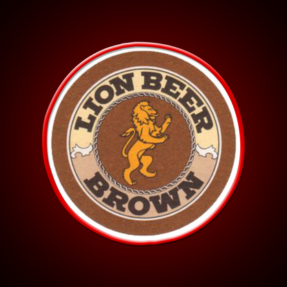 Lion Brown Beer Coaster Beer Bar Decor Led Neon Sign Rgb Color - LED neon sign view 10
