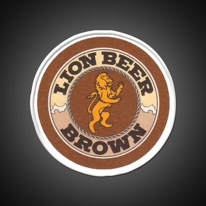 Lion Brown Beer Coaster Classic Png Beer Bar Decor Led Neon Sign Rgb Color - LED neon sign view 11