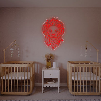 Lion Head Led Neon Sign For Bars Offices And Trendy Home Decor | Shineneon