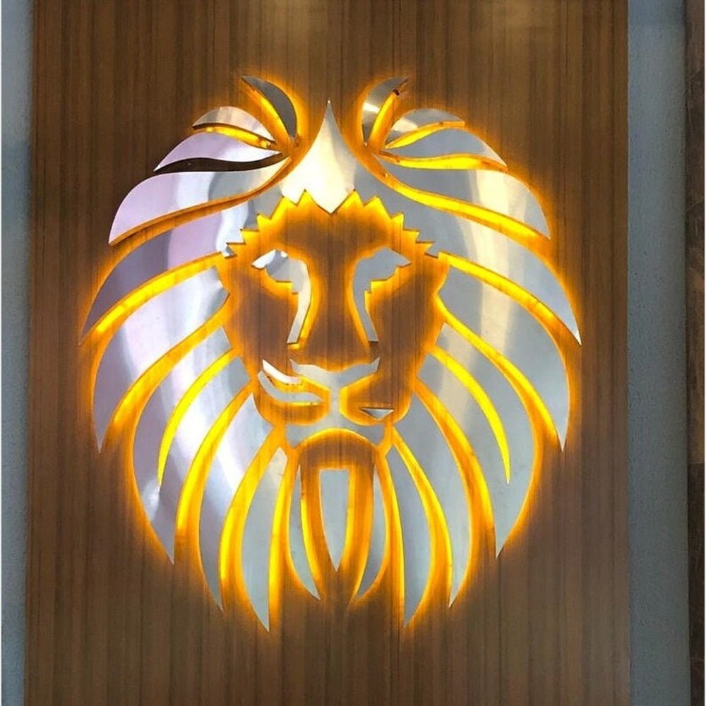 Lion Head Logo 3D Backlit Channel Letters Led Light Sign - Shineneon