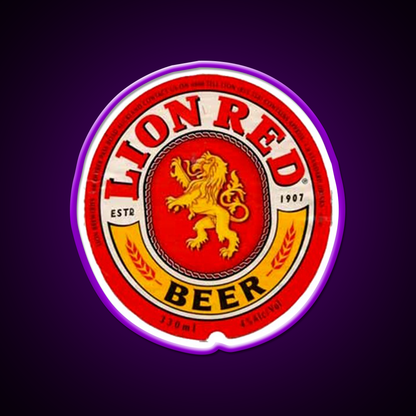 Lion Red Beer Drink Beer Bar Decor Led Neon Sign Rgb Color - LED neon sign view 9