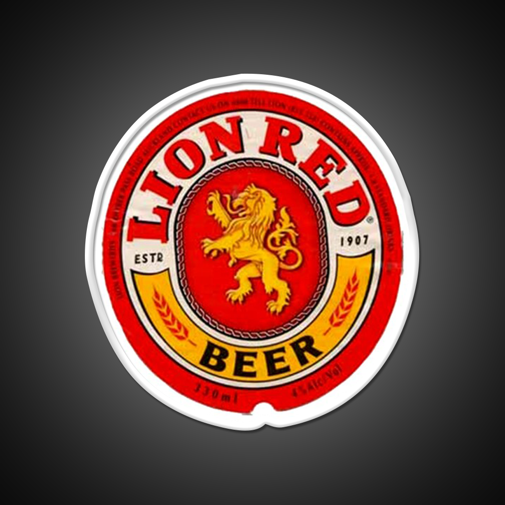 Lion Red Beer Drink Beer Bar Decor Led Neon Sign Rgb Color - LED neon sign view 11