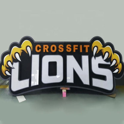 Lions 3D Frontlit Channel Letters Led Light Sign - Shineneon