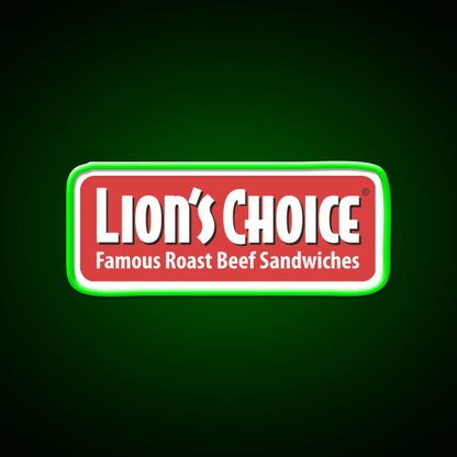 Lions Choice Snack Food Led Neon Sign Rgb Color - Shineneon
