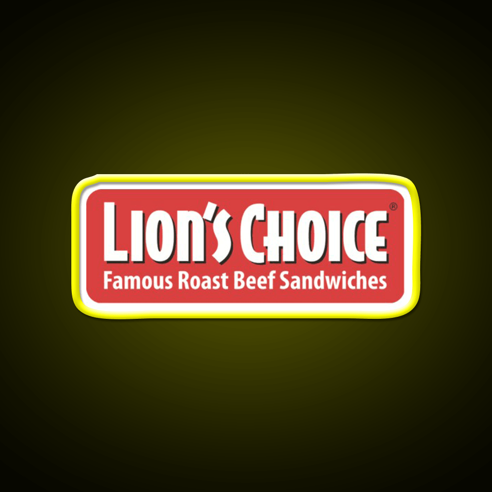 Lions Choice Snack Food Led Neon Sign Rgb Color - Shineneon
