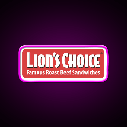 Lions Choice Snack Food Led Neon Sign Rgb Color - Shineneon