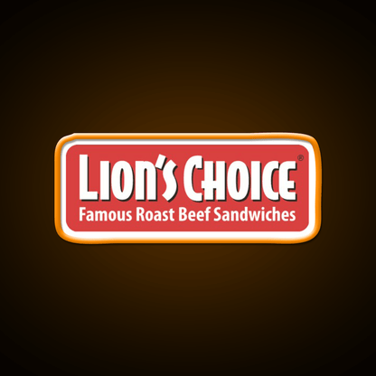 Lions Choice Snack Food Led Neon Sign Rgb Color - Shineneon