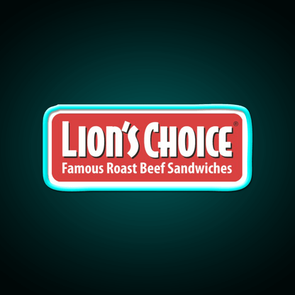 Lions Choice Snack Food Led Neon Sign Rgb Color - Shineneon