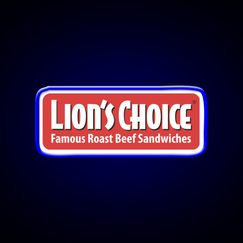 Lions Choice Snack Food Led Neon Sign Rgb Color - Shineneon
