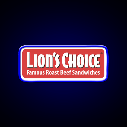 Lions Choice Snack Food Led Neon Sign Rgb Color - Shineneon