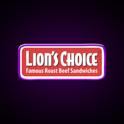 Lions Choice Snack Food Led Neon Sign Rgb Color - Shineneon