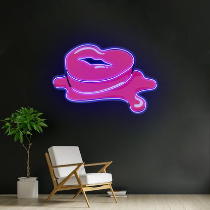 Lip Butter Led Neon Acrylic Artwork For Sale