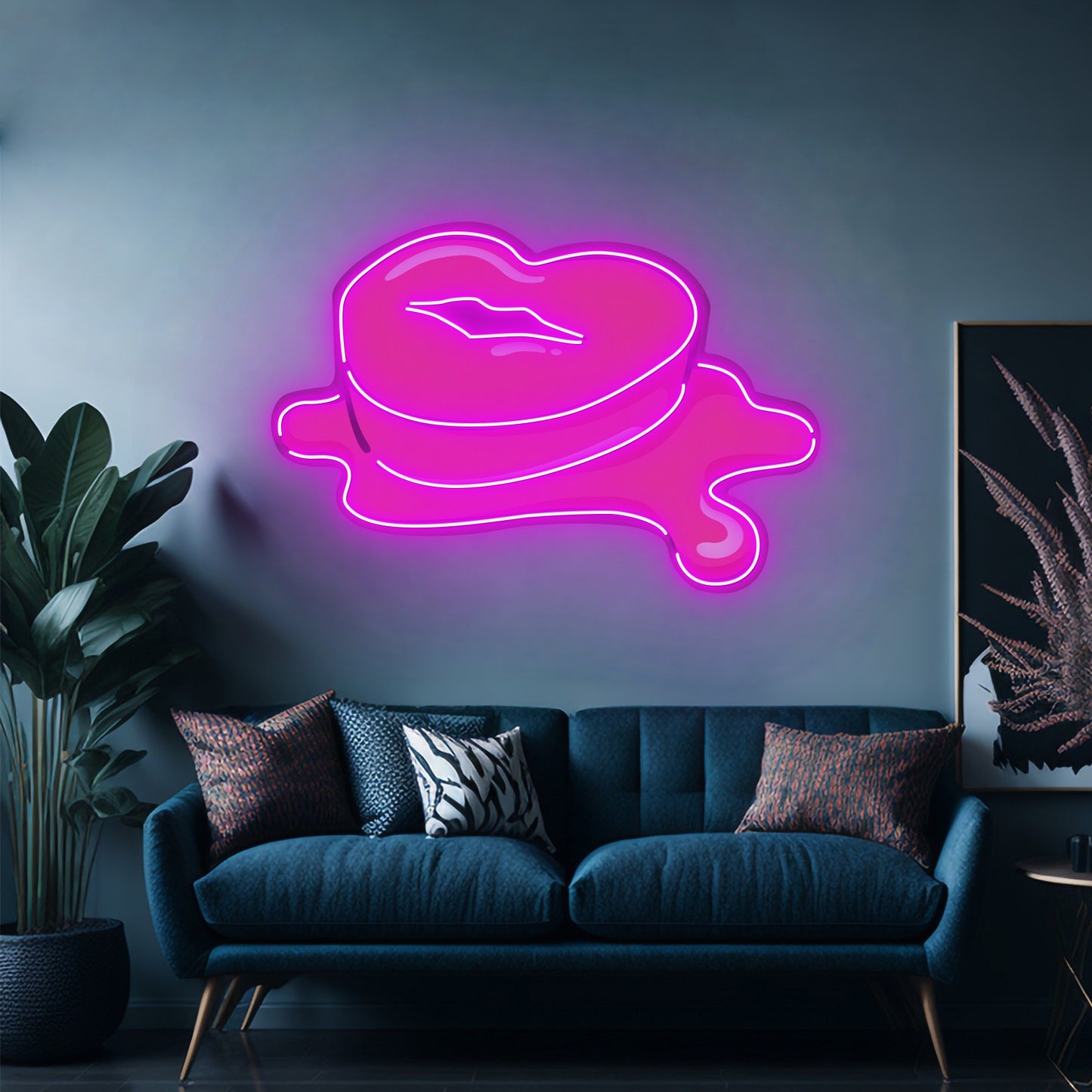 Lip Butter Led Neon Acrylic Artwork For Sale