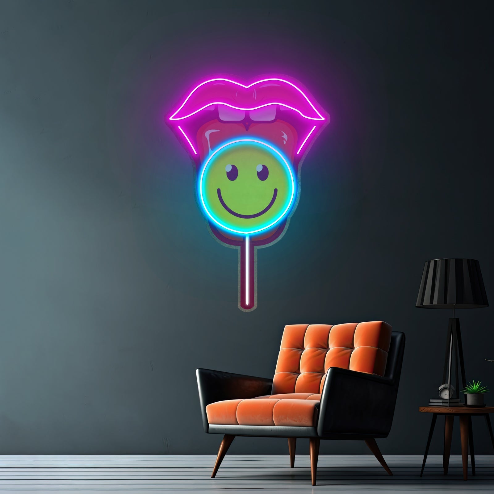 Lip Lolipop Led Neon Sign Light Custom Led Signs - Shineneon