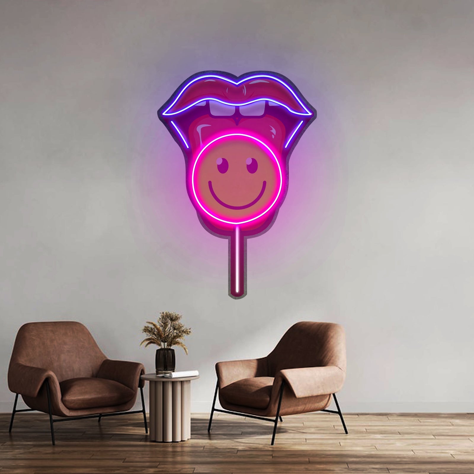 Lip Lolipop Led Neon Sign Light Custom Led Signs - Shineneon