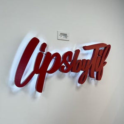 Lips By Tif 3D Backlit Channel Letters Led Light Sign - Shineneon