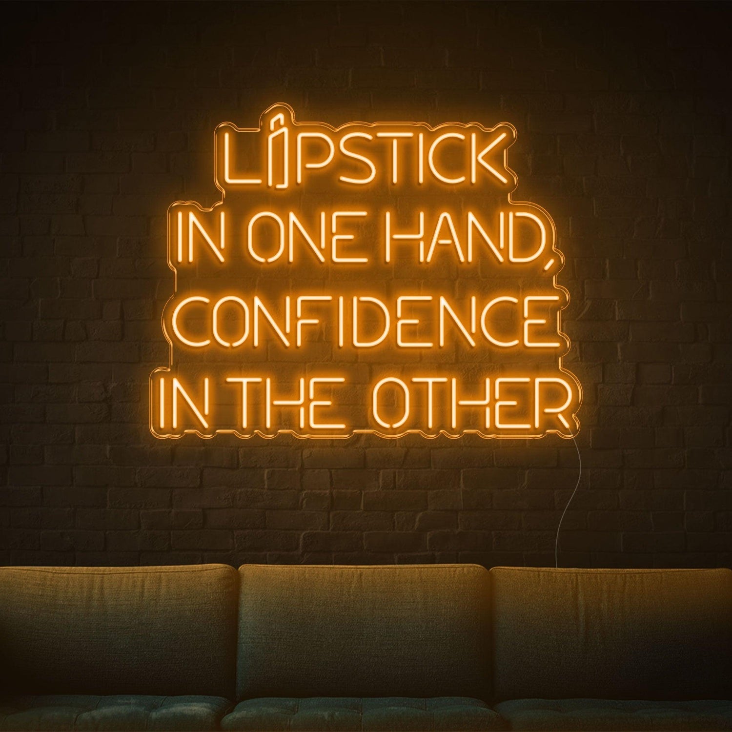 Lipstick Confidence Purple Led Neon Sign For Home Salon Decor | Shineneon