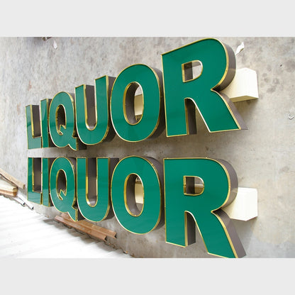 Liquor 3D Frontlit Channel Letters Led Light Sign