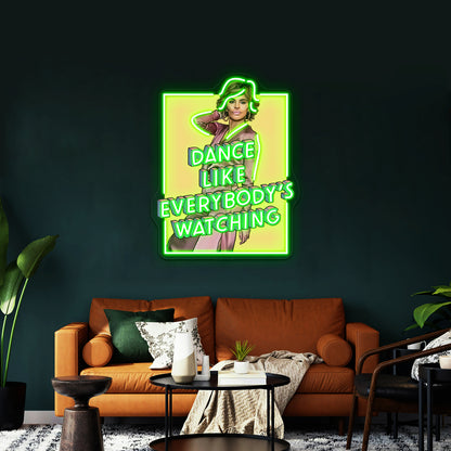 Lisa Rinna Dancing On The Tables Artwork Led Neon - LED neon sign view 9