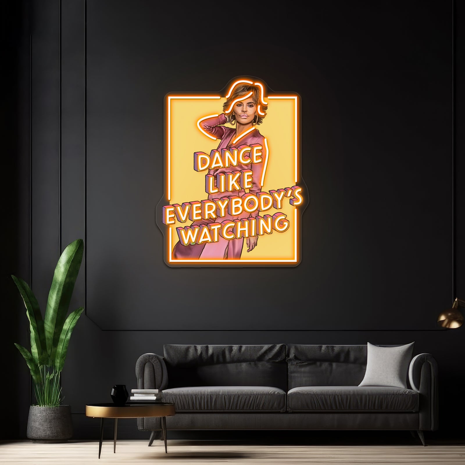 Lisa Rinna Dancing On The Tables Artwork Led Neon - LED neon sign view 6